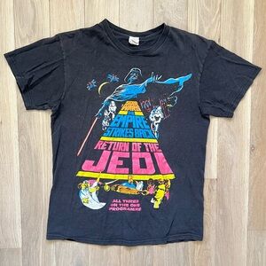 Star Wars “Empire Strikes Back Return of the Jedi” Vintage Film T-Shirt